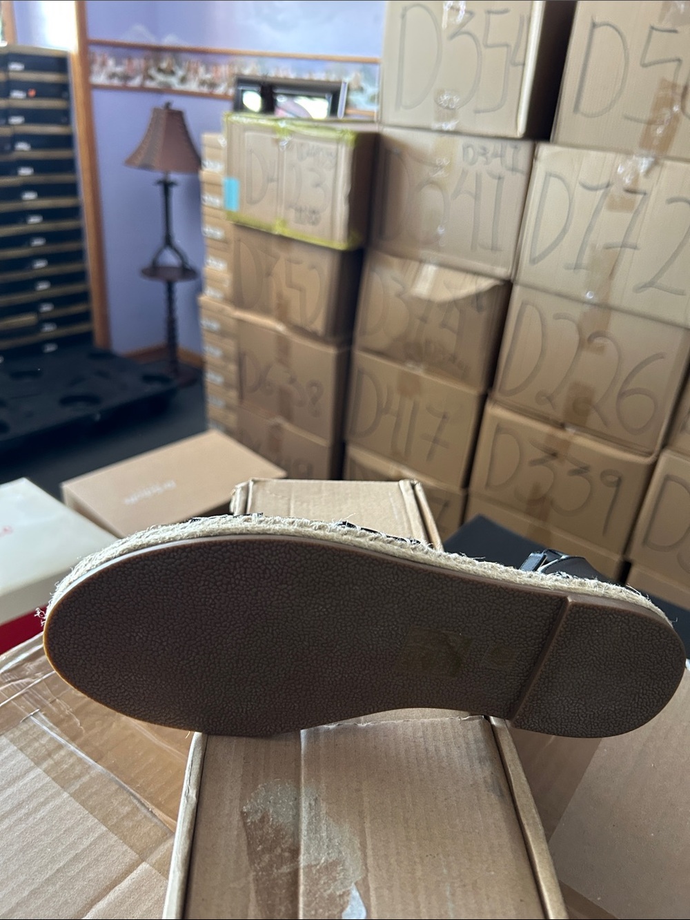 Journee Collection Black Cross‑Strap Espadrille Sandal (Wide) - Picture 4 of 4